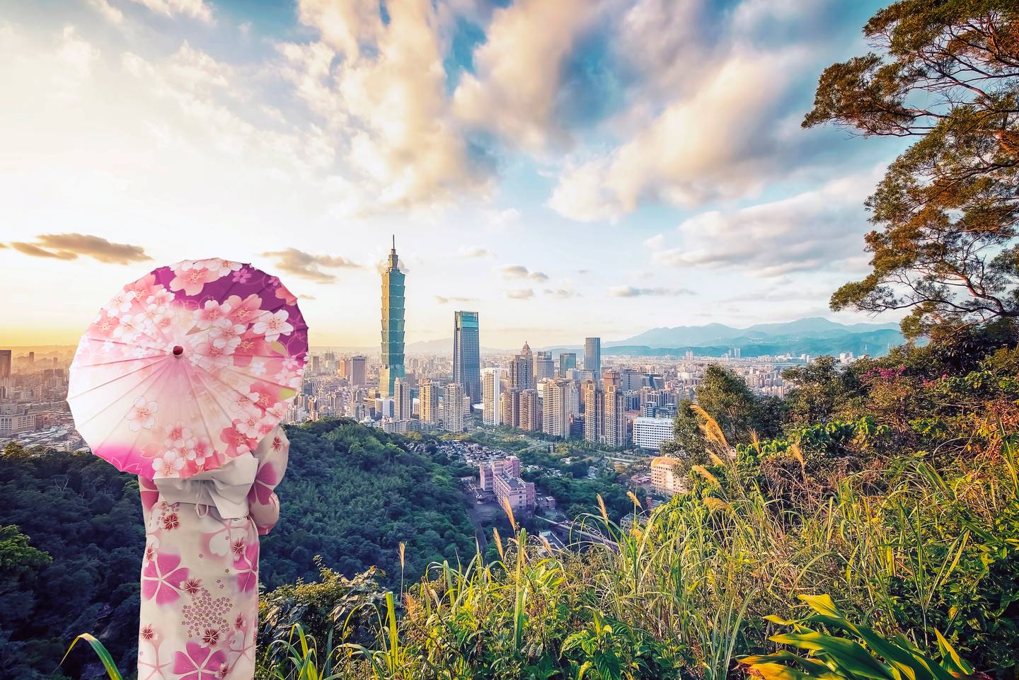 Reiseziel Asien Taiwan, Blick auf Taipeh Reiseziel Asien Taiwan, Blick auf Taipeh