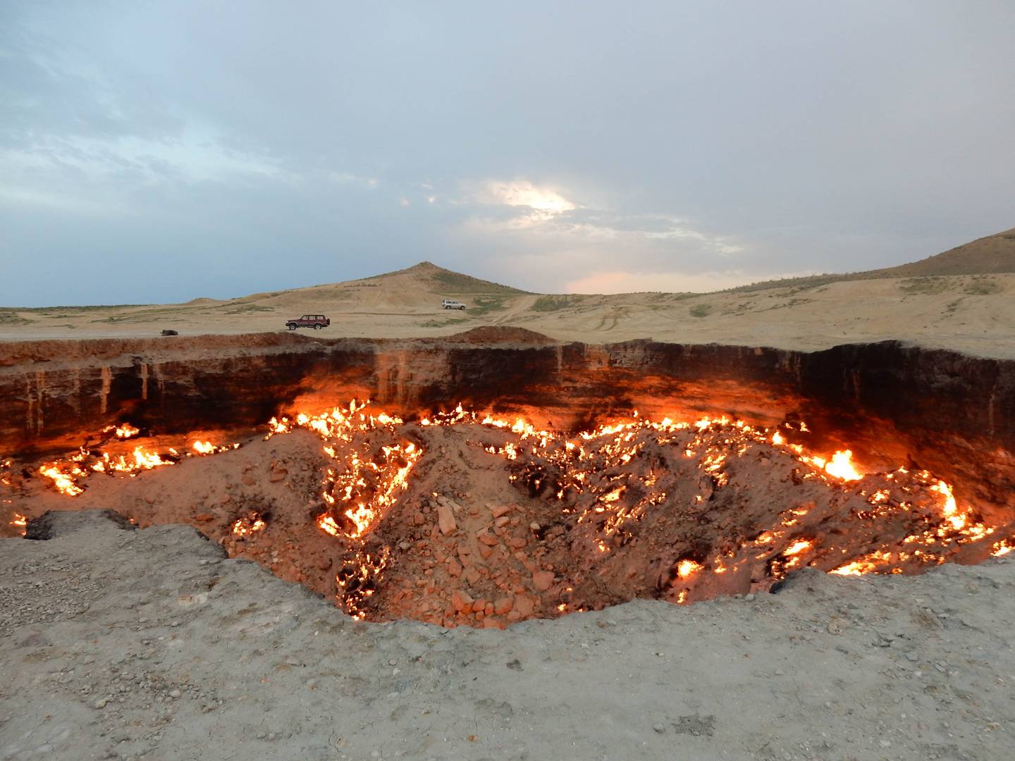 Reiseziel Zentralasien, Turkmenistan, Darvaza-Gaskrater