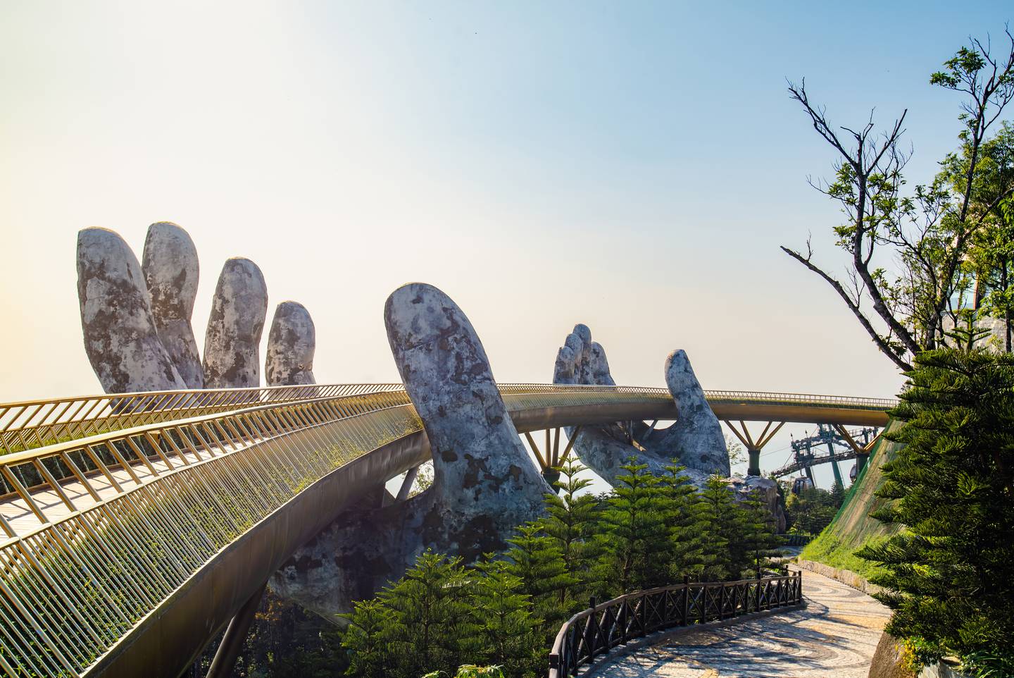 Reiseziel Asien Vietnam, Goldene Brücke Da Nang Reiseziel Asien Vietnam, Goldene Brücke Da Nang