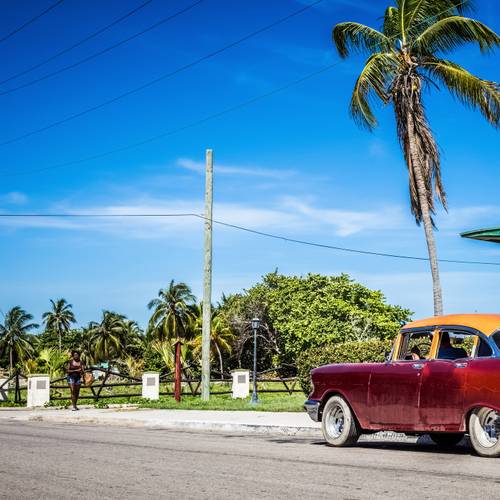 Kuba Oldtimer am Strand