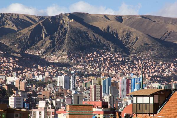 Reiseziel Amerika, Bolivien, Blick auf La Paz Reiseziel Amerika, Bolivien, Blick auf La Paz