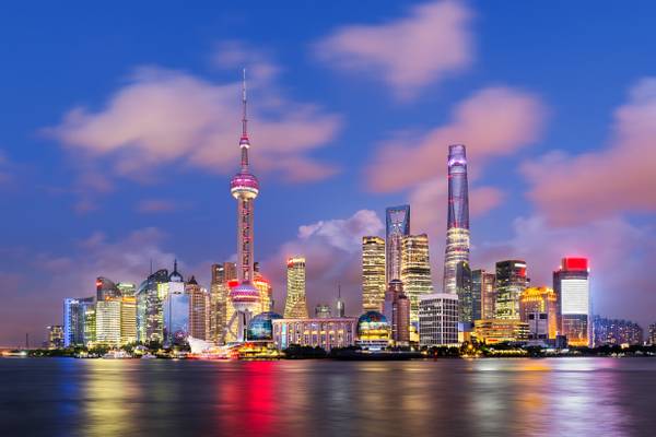 Reiseziel Asien, China, Skyline Shanghai Reiseziel Asien, China, Skyline Shanghai