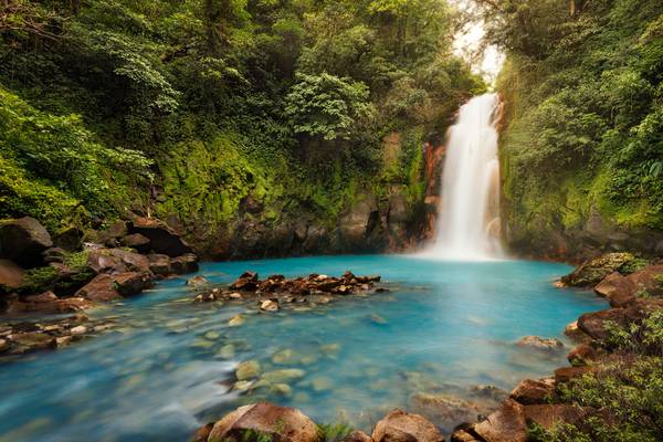 Reiseziel Amerika, Costa Rica, Wasserfall beim Vulkan Tenorio Reiseziel Amerika, Costa Rica, Wasserfall beim Vulkan Tenorio