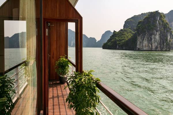Reiseziel Vietnam Dschunke Halong Bucht - Kabinenbeispiel Reiseziel Vietnam Dschunke Halong Bucht - Kabinenbeispiel