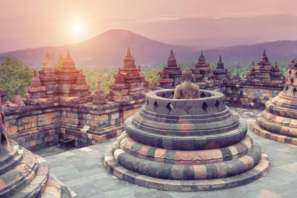Reiseziel Asien Indonesien, Java, Borobudur Tempel Reiseziel Asien Indonesien, Java, Borobudur Tempel