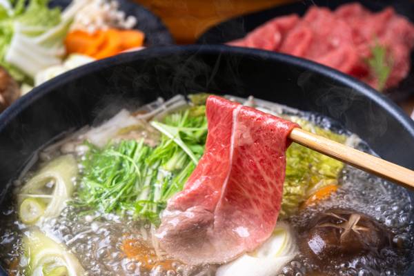 Reiseziel Asien Japan, japanisches Gericht Shabu-shabu Reiseziel Asien Japan, japanisches Gericht Shabu-shabu