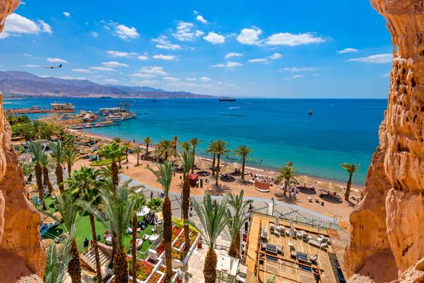 Reiseziel Naher Osten Jordanien, Blick auf Aqaba Reiseziel Naher Osten Jordanien, Blick auf Aqaba