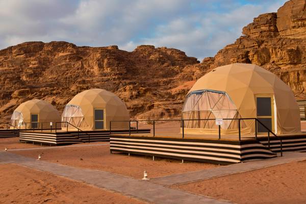 Reiseziel Naher Osten Jordanien, Bubble Tent in Wadi Rum Reiseziel Naher Osten Jordanien, Bubble Tent in Wadi Rum