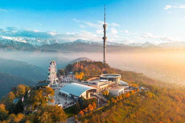 Reiseziel Zentralasien, Kasachstan, Kok Tobe Berg Reiseziel Zentralasien, Kasachstan, Kok Tobe Berg