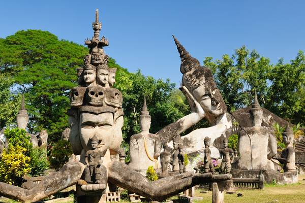 Reiseziel Asien Laos, Vientiane, Xieng-Khuan-Tempel Reiseziel Asien Laos, Vientiane, Xieng-Khuan-Tempel