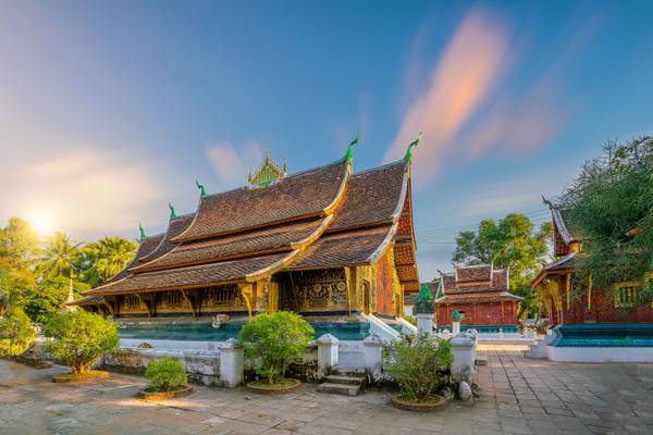 Reiseziel Asien Laos, Luang Prabang, Wat Chiang Tong Reiseziel Asien Laos, Luang Prabang, Wat Chiang Tong
