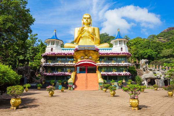 Reiseziel Asien Sri Lanka, Dambulla, Goldener Tempel Reiseziel Asien Sri Lanka, Dambulla, Goldener Tempel