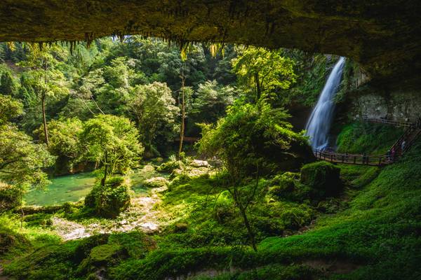 Reiseziel Asien Taiwan, Wasserfall bei Nantu Reiseziel Asien Taiwan, Wasserfall bei Nantu