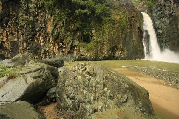 Dominikanische Republik, Jarabacoa, Salto Jimenoa Wasserfall