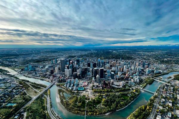 Blick auf Calgary-Alberta, Kanada