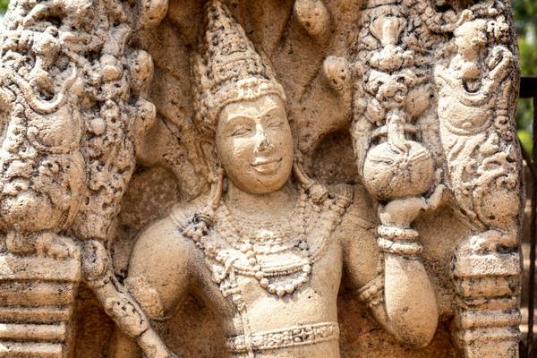 Sri Lanka, Anuradhapura, Buddha-Statue