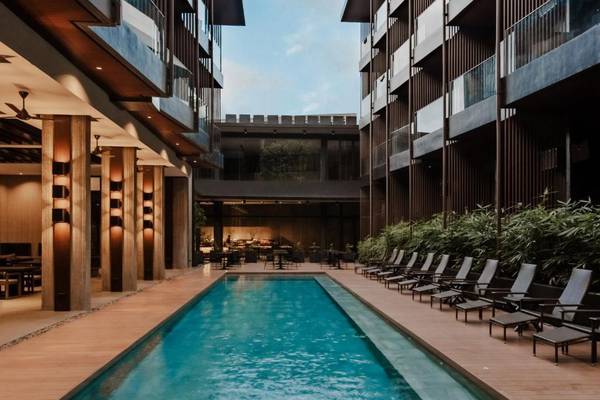 Philippinen, El Nido, The Funnny Lion El Nido, Pool