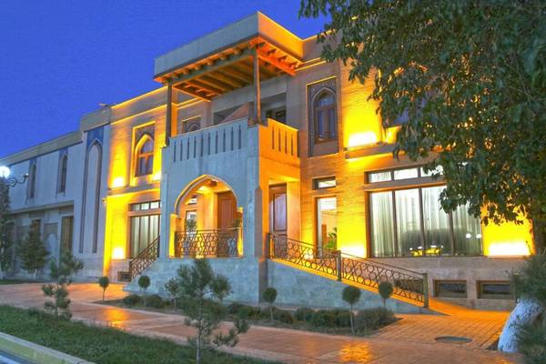 Usbekistan, Buchara, Caravan Hotel, Aussenansicht