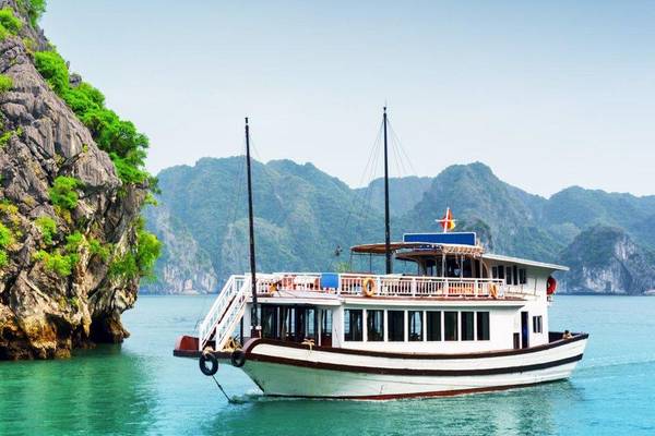 Halong Bucht mit Boot
