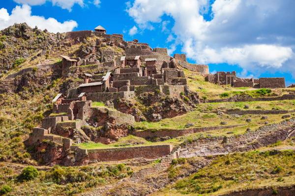Peru, Pisac, Ruinen