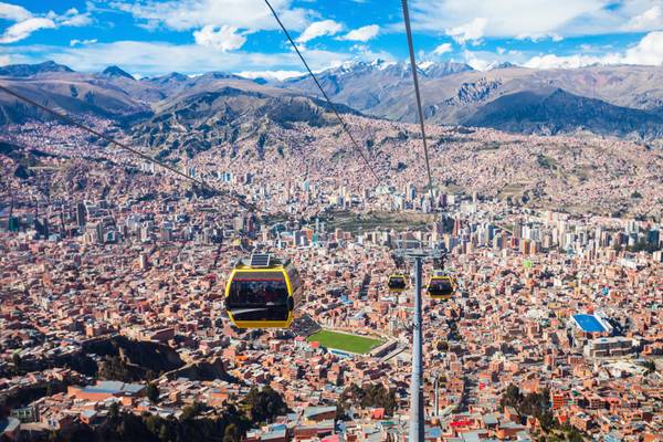 Bolivien, La Paz, Seilbahn