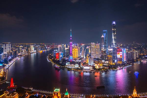 China, Shanghai nachts