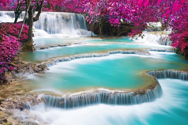Luang Prabang Kuang Si Wasserfall