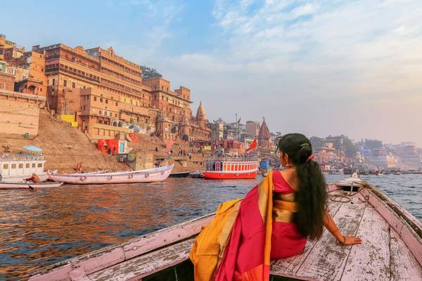 Indien, Varanasi, Bootstour