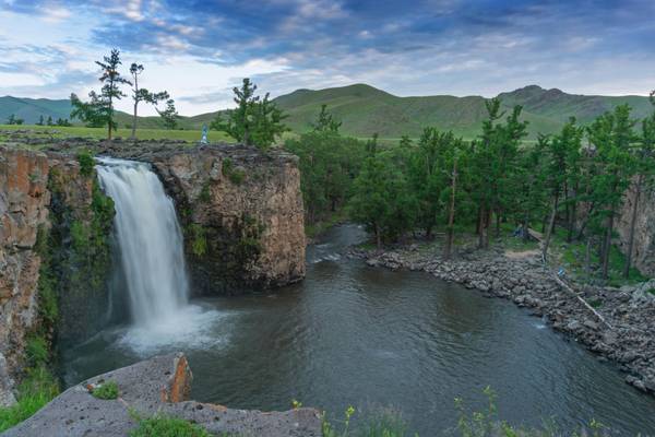 Mongolei, Orkhon-Wasserfall