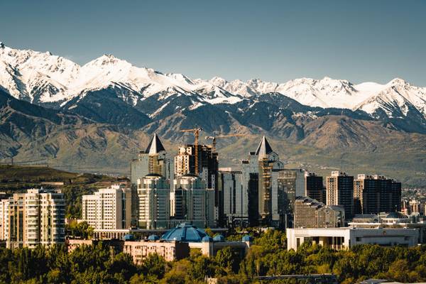 Kasachstan, Almaty, Stadtblick