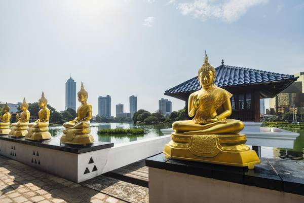 Sri Lanka,Colombo, Buddhistischer Tempel