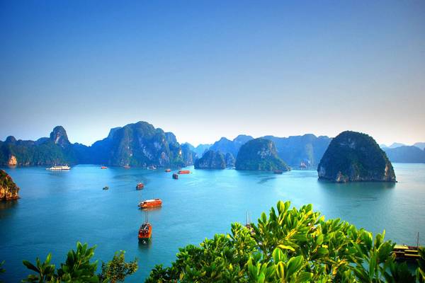 Vietnam, Ansicht der Halong Bucht