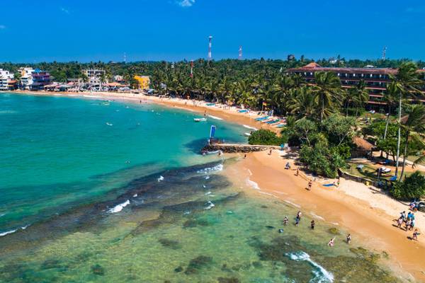 Sri Lanka, Hikkaduwa, Strand