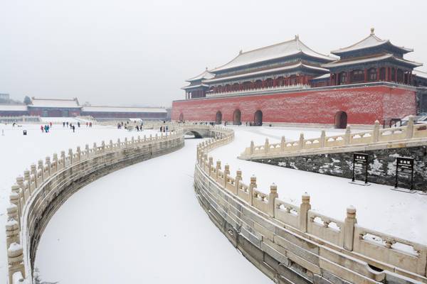 China_Peking_Tiananmen Platz im Winter