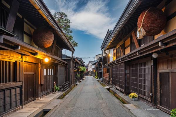 Japan, Straße in Takayama