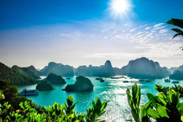 Vietnam, Halong Bucht, Landschaft