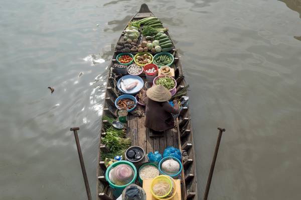 Vietnam, Cai Rang, Schwimmender Markt