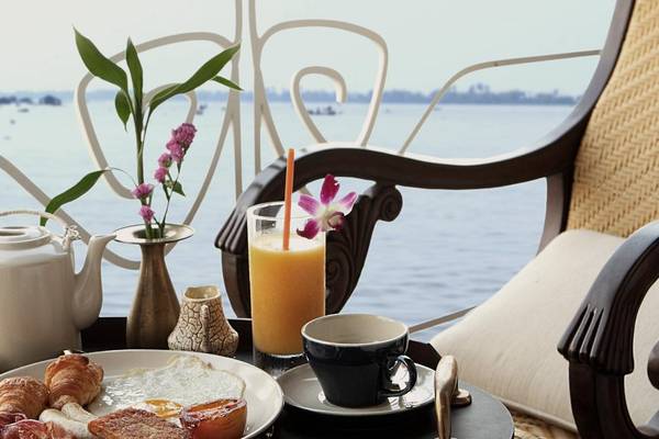 Mekong Kreuzfahrt Jayavarman Frühstück