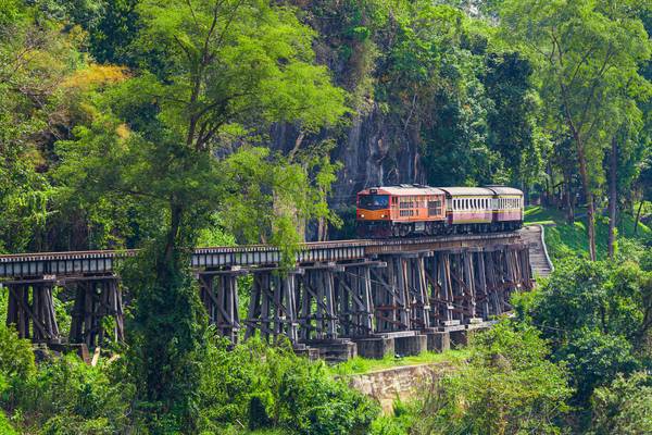 Thailand, Kanchanaburi, Todeseisenbahn