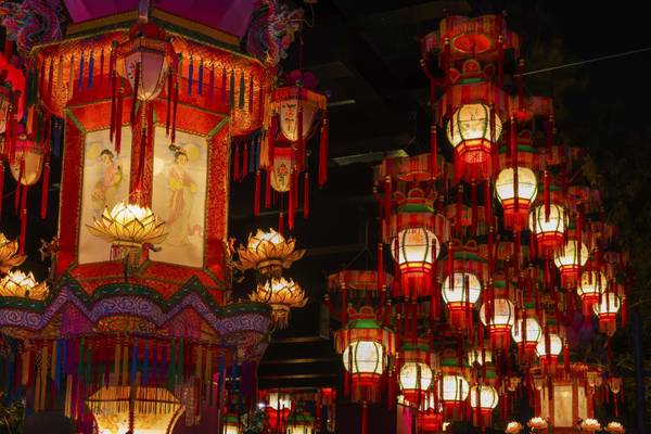 China, Hongkong, Mid-Autumn-Festival, Laternen