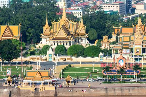 Blick auf Phnom Penh, Kambodscha