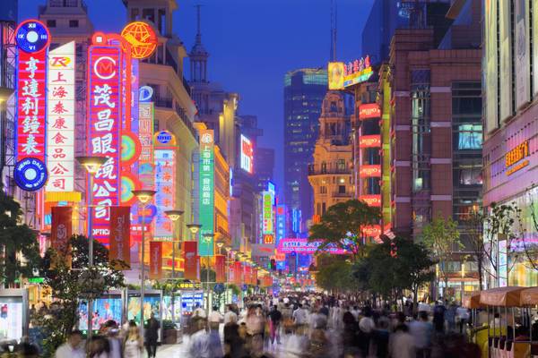 Shanghai_Nanjing Road Abend