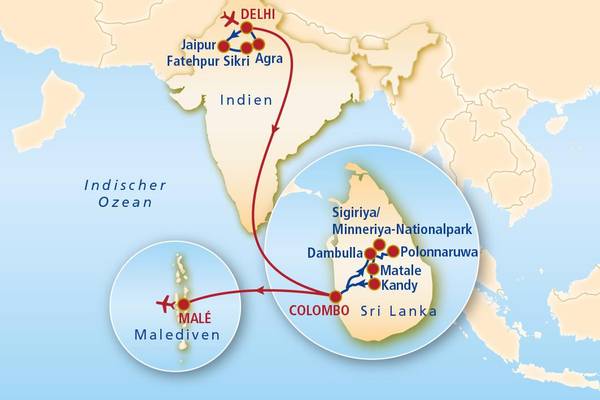 DELA1P_Indien-SriLanka-Malediven