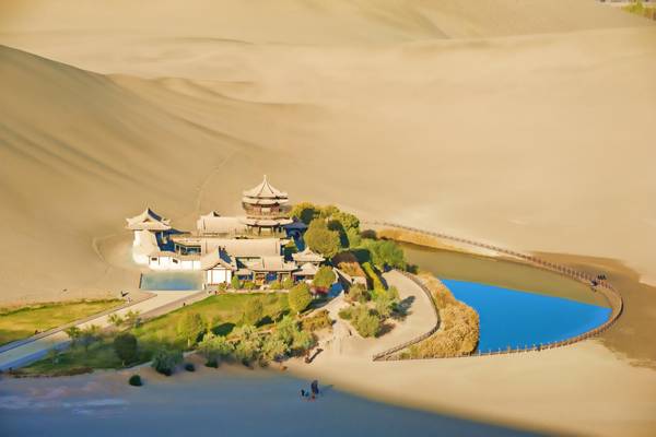 China, Dunhuang, der Mingyue Pavillon