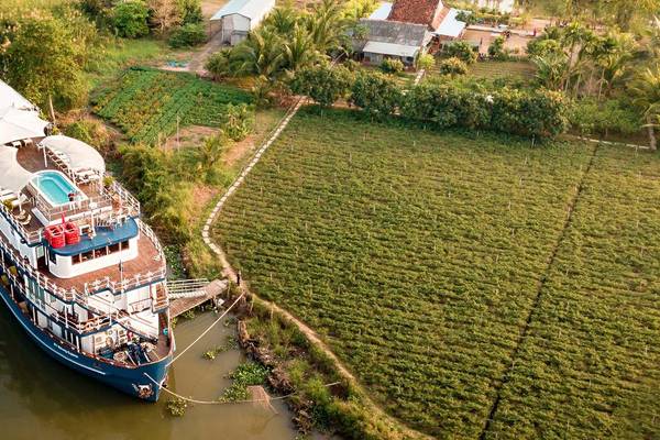 Heritage Line, Mekong Schiff Jayavarman, Aussenansicht