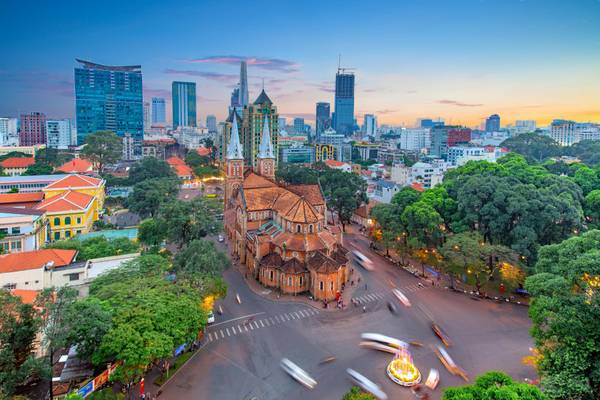Vietnam, Ho-Chi-Minh-Stadt, Basilika Notredame Kathedrale