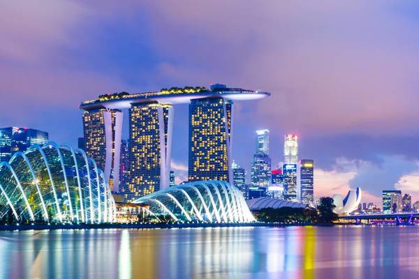 Singapur am Abend