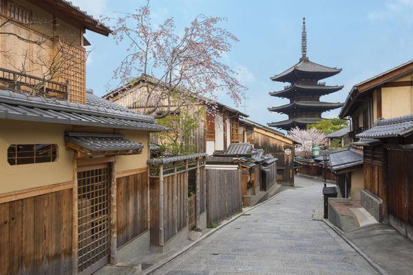 Japan, Straße in Kyoto