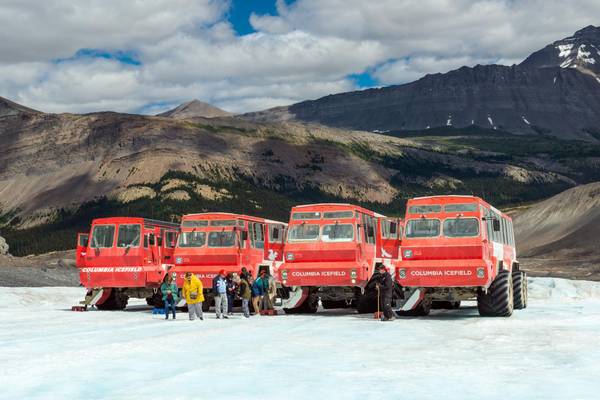 Kanada, Columbia, Fahrt mit dem Snow Coach