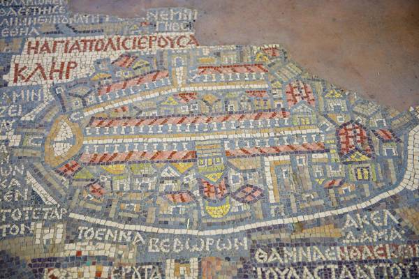Madaba, St Georgskirche Bodenmosaik